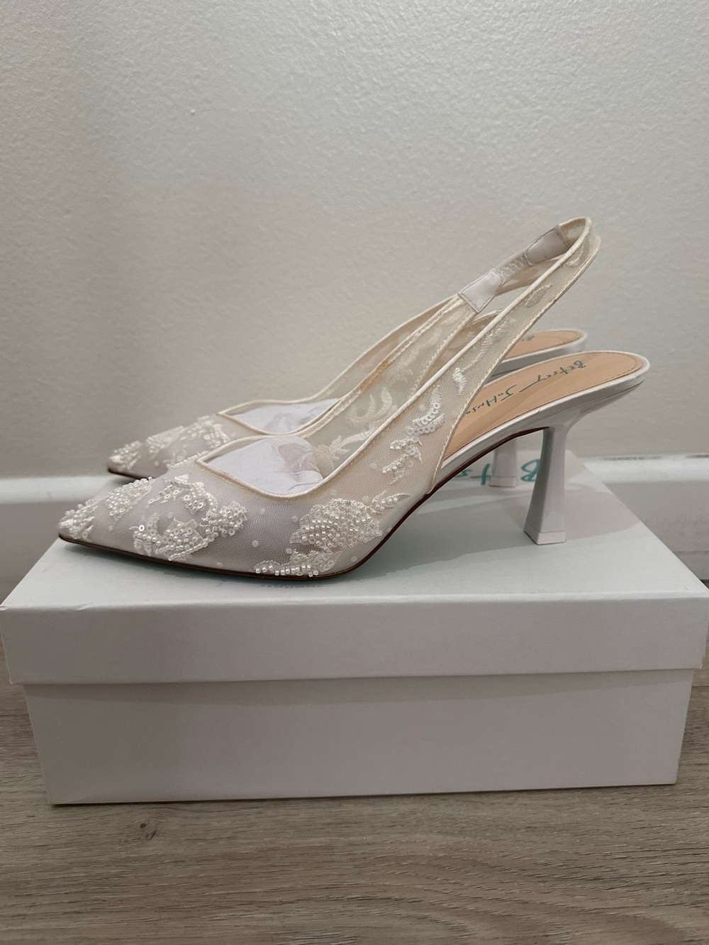 Betsy Johnson bridal heels